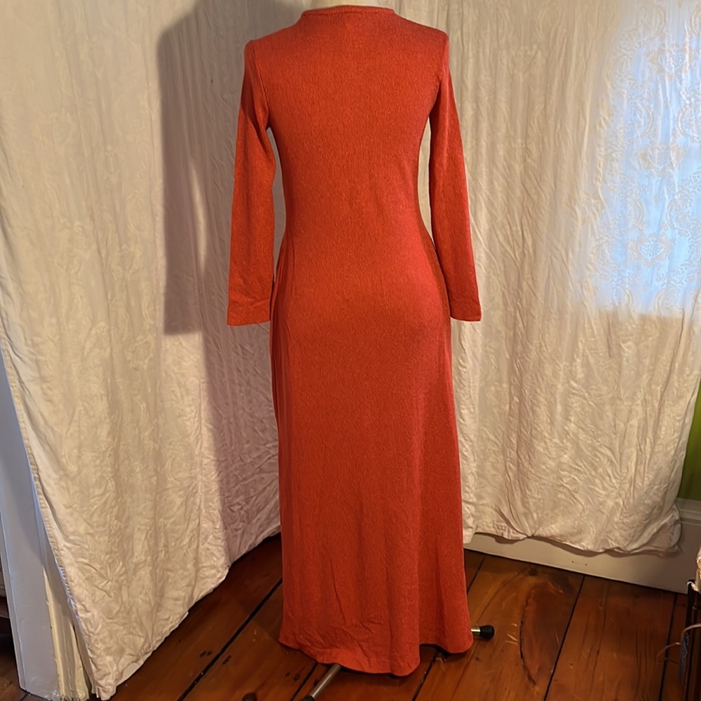 Clovis Ruffin vintage 70s sweater maxi  dress/jacket. - Picture 3 of 5